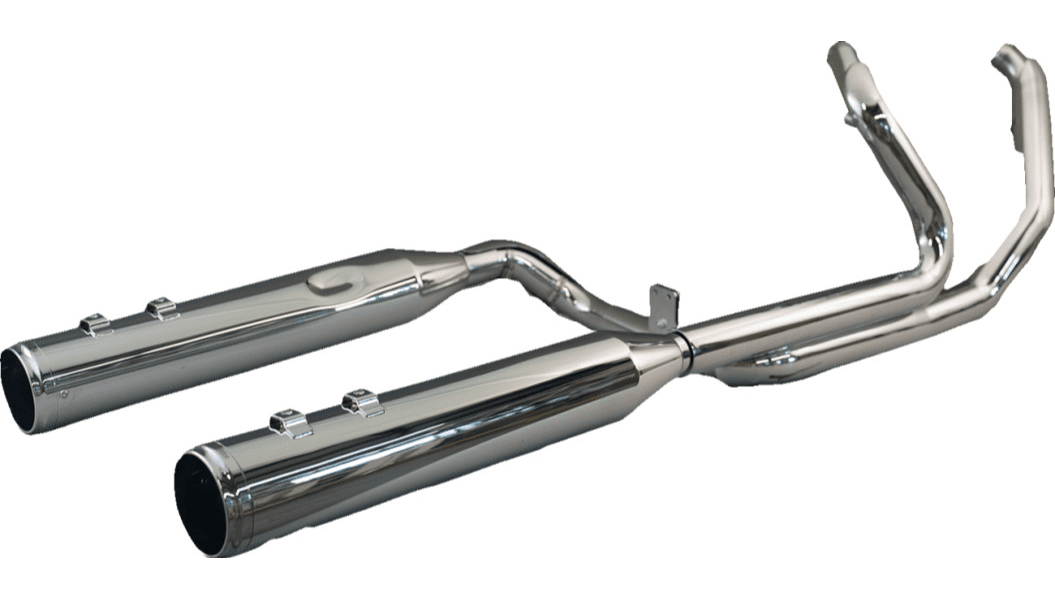 Khrome Werks 4.5" 2-into-2 Dominator Exhaust System with Race End Caps for '17-Up Harley Davidson Touring Models (Select Finish)