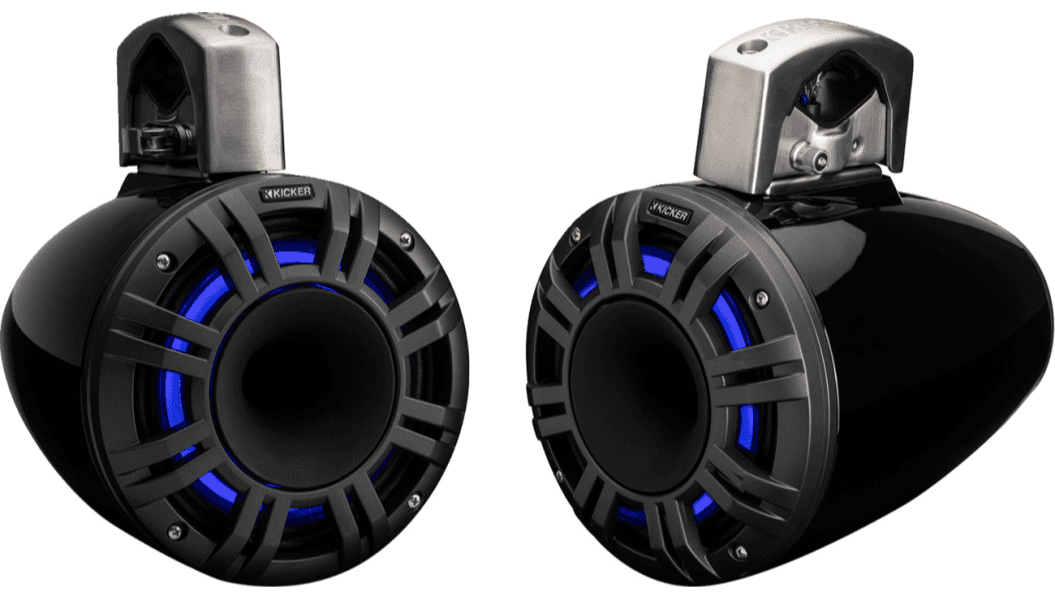 Kicker 8" Horn-Loaded Compression Drivers with LED Lights for ATV/UTV