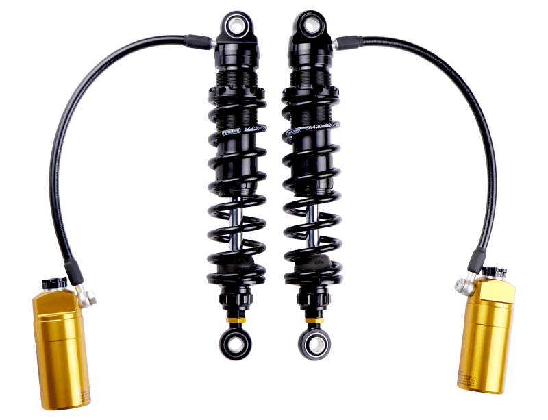 Öhlins Blackline STX36P Twin Shocks for '14-Up Harley Davidson Touring - 13" Piggy Back Heavy Duty