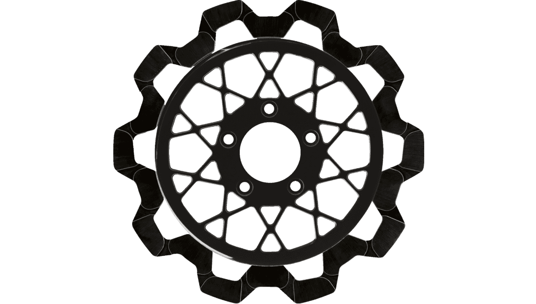 Lyndall Racing Three-Piece Rear Rotor for '08-24 Harley Davidson Touring Models (11.8” X 7 MM) 6 Styles