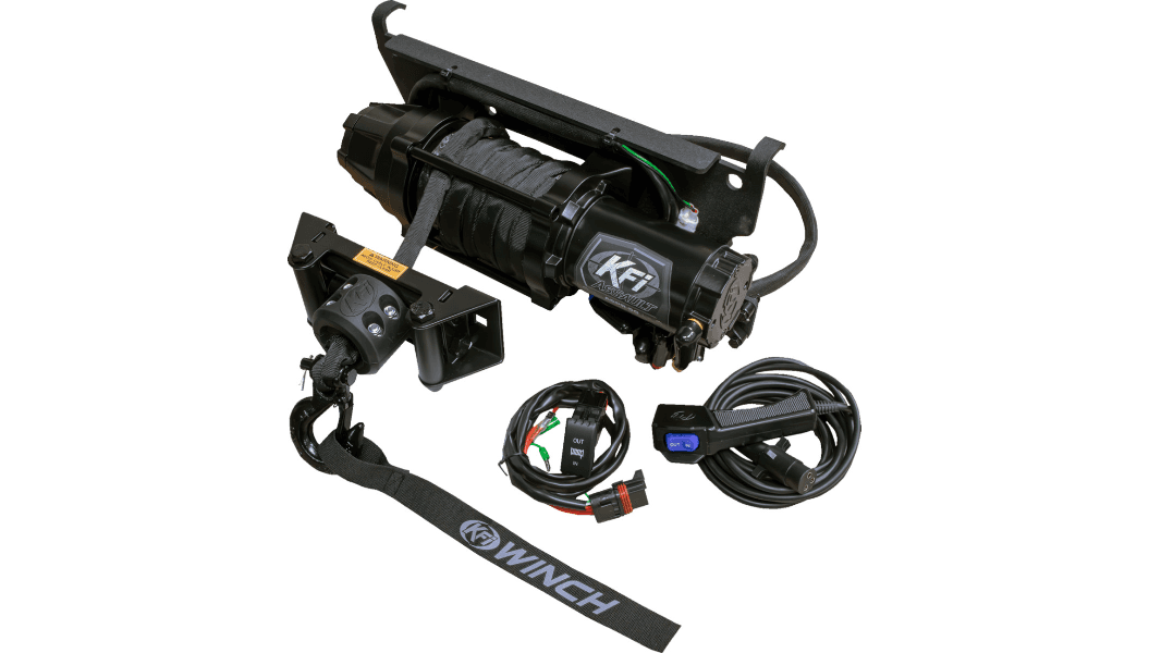 KFI Plug-N-Play Synthetic 5000 lb Winch Kit for '18-Up Polaris 1000 XP Ranger Models