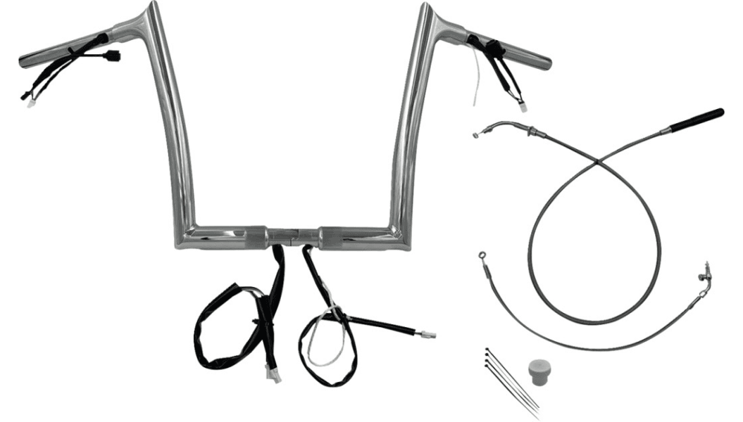 Fat Baggers 1 1/4″ EZ Install Pointed Top Series Handlebars for '24-Up Harley Davidson Road Glide Models and '23-24 FLTRSE (Select Height and Finish)