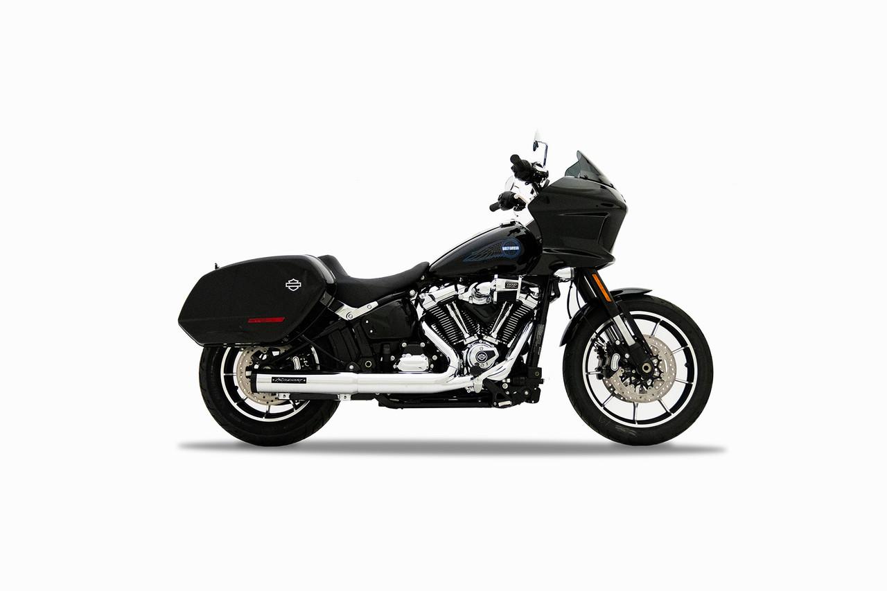 Rinehart HP40 2-1 Slip-On Muffler for '25-Up Harley Davidson Softail Models (Select Finish)