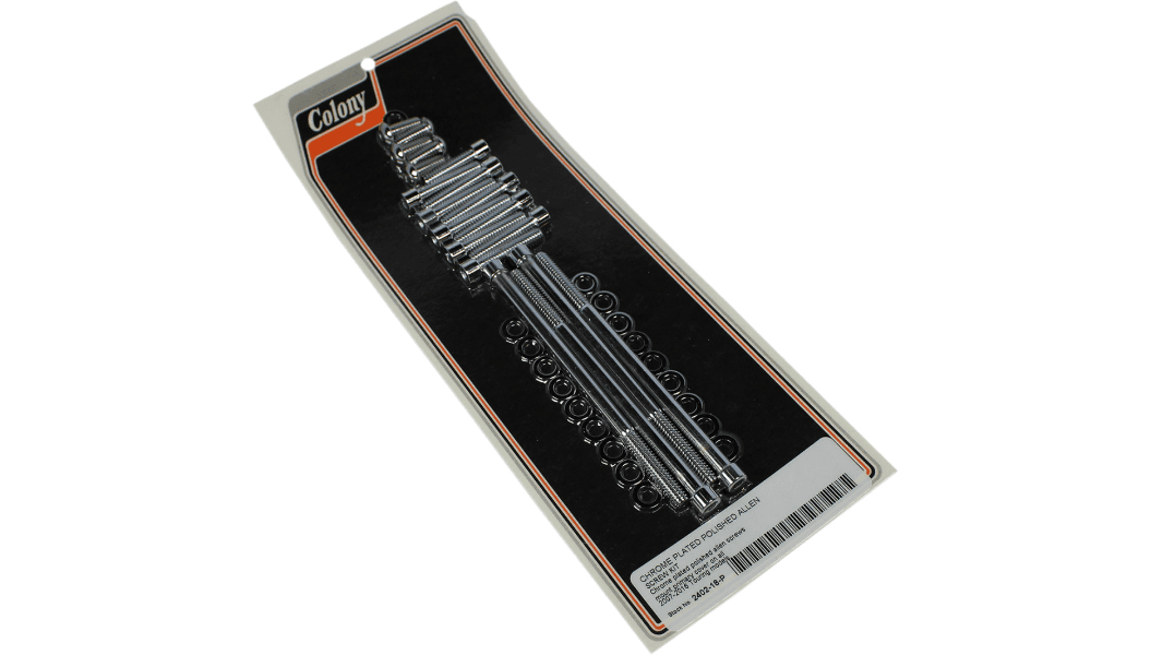 Colony Primary Cover Bolt Kit for '07-16 Harley Davidson Touring Models - Chrome