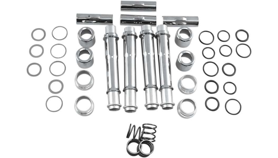 Colony Pushrod Tube Cover Conversion Kit for '91-03 Harley Davidson Sportster Models - Chrome
