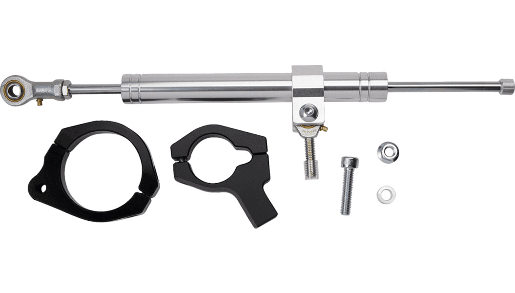 Drag Specialties Steering Damper Kits for '20-25 Harley Davidson FXLRS Models (Select Finish)