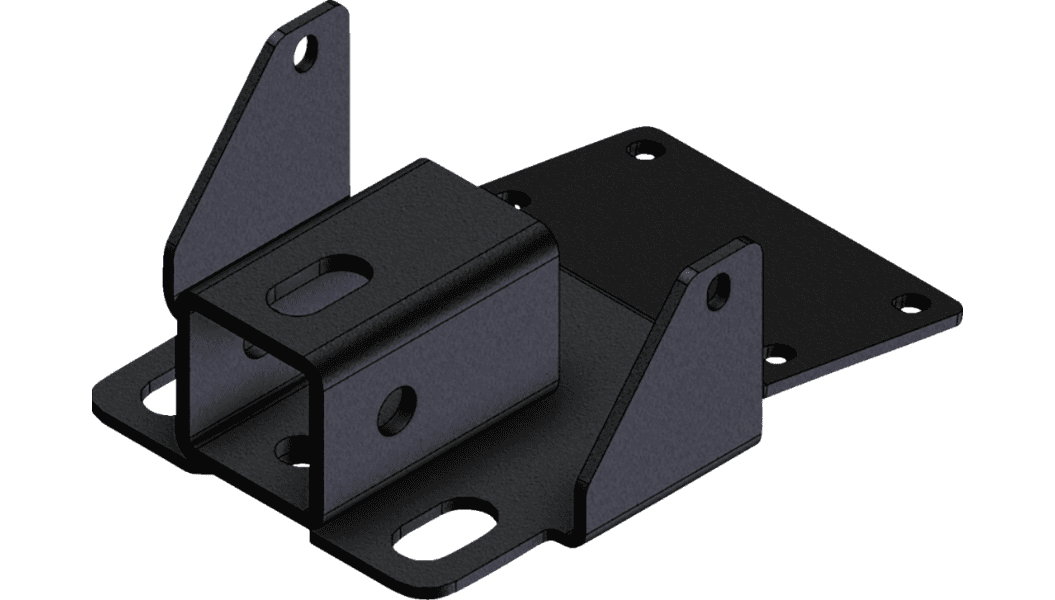 KFI 2" Rear Receiver Hitch for '05-23 Kawasaki Mule 400 Models