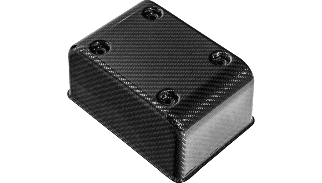 Saddlemen Carbon Fiber Fuse Box Cover for '99-03 Harley Davidson Dyna Models (Choose Finish)