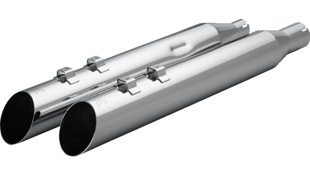 Khrome Werks 4.0 HP-Plus Slip On Mufflers for '17-Up Harley Davidson Touring Models (Select Finish) Slash Up