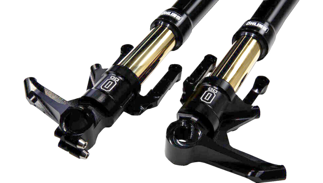 Ohlins Custom 48 Blackline Front Fork Legs for '23-Up Harley Davidson CVO FLTR and CVO FLHX Models- Black 48mm