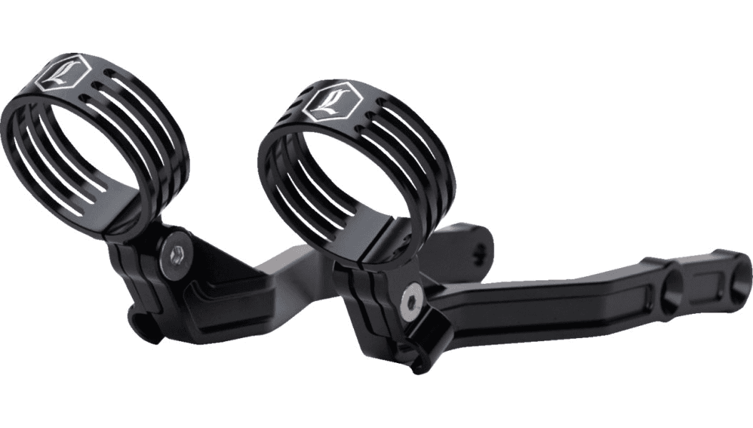 Legend Suspension REVO ARC Billet Remote Reservoir External Mounts for '14-25 Harley Davidson CVO and '24-25 FL Models (equipped with filler panel taillights) Select Finish