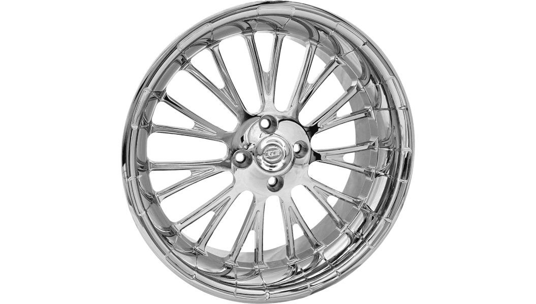 RC Components Dynasty Forged Aluminum Rear Wheel for '09-25 Harley Davidson Trike - Chrome