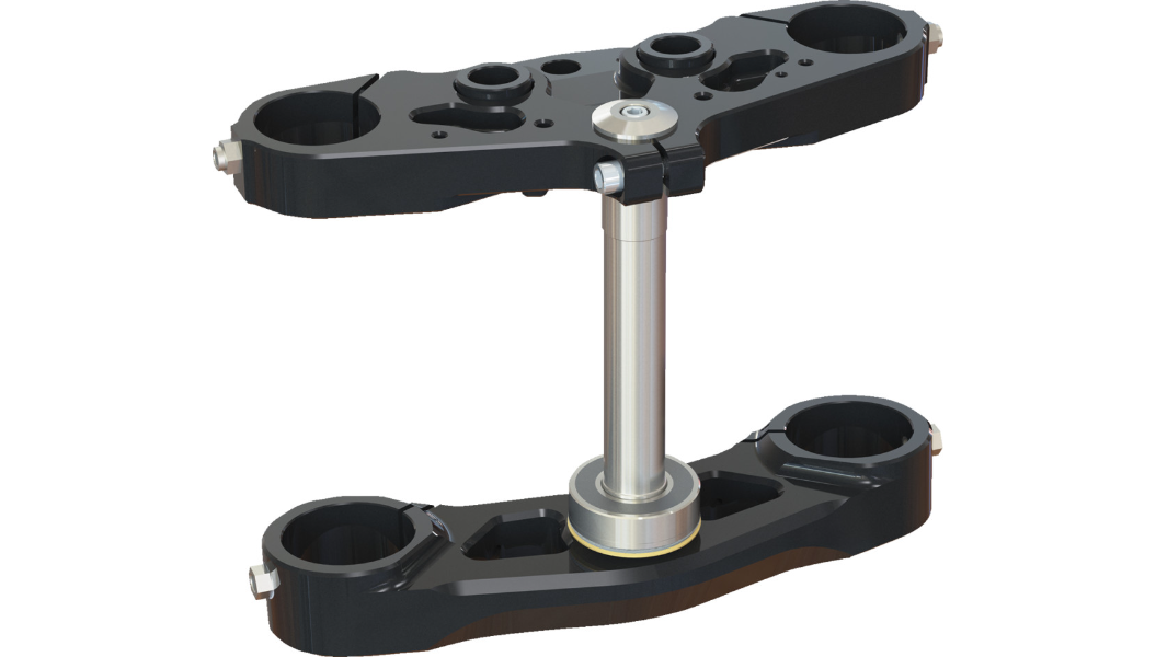 Hawg Halters X-21 Bolt-On Triple Tree Kit for '23-25 Harley Davidson FLHXSE CVO Street Glide and FLTRXSE CVO Road Glide - 62 mm - Black Anodized