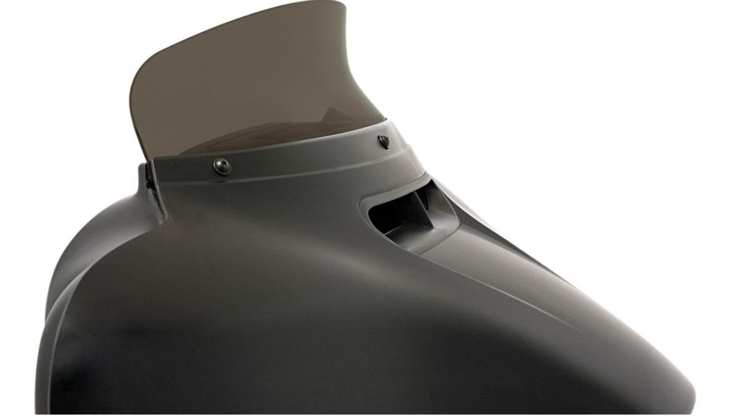 Memphis Shades Spoiler Replacement Windshield for '14-23 Harley Davidson FLH OE Fairings - 4-1/2" - Smoke 