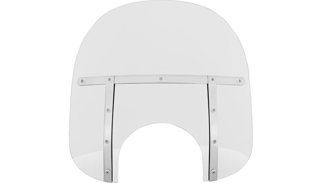 CLEARANCE Memphis Shades Fats Windshield - 15" - 9" Headlight Cutout - Clear