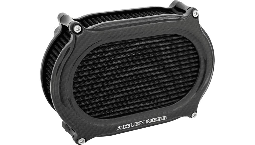  Arlen Ness Stage 2 Oval Air Cleaner Kit for '08-16 Harley Davidson Touring and Trike Models - Carbon Fiber