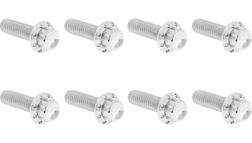 Arlen Ness 12 Point Titanium Transmission Trap Door Bolt Kit for '17-Up Harley Davidson M-8 Models (Select Finish)