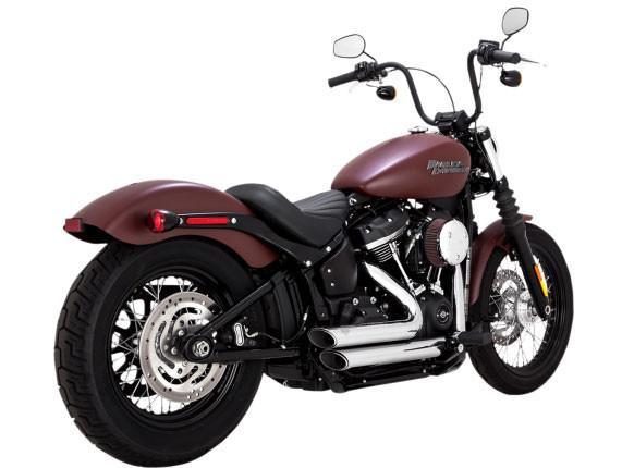 Vance & Hines Shortshots Staggered PCX Exhaust System Exhaust for '18-24 Softail Models (Not for Fat Boy, Breakout, Low Rider ST) California compliant (Select Finish)