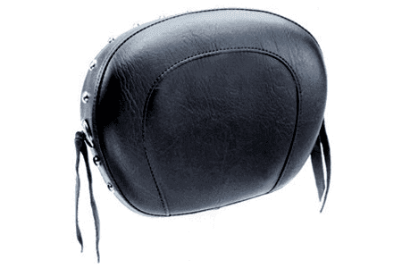 CLEARANCE Mustang Sissy Bar Pad for Tall & Short Billet Bars - Contoured Studded with Conchos