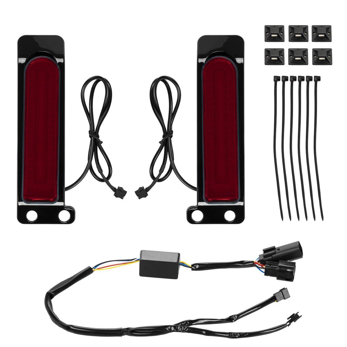 Hogworkz Fuze LED Saddlebag Filler Inserts for '14-24 Harley Davidson Touring Models (Select Lens Tint)