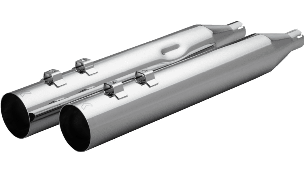 Khrome Werks 4.0 HP-Plus Slip On Mufflers for '96-16 Harley Davidson Touring and '09-25 Trike (Select Finish) Straight Cut