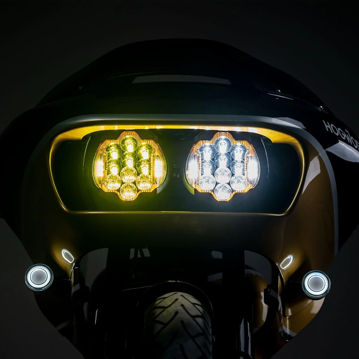 Hogworkz Sabertooth Performance LED Headlight for '15-25 Harley Davidson Road Glide and RG3 Models