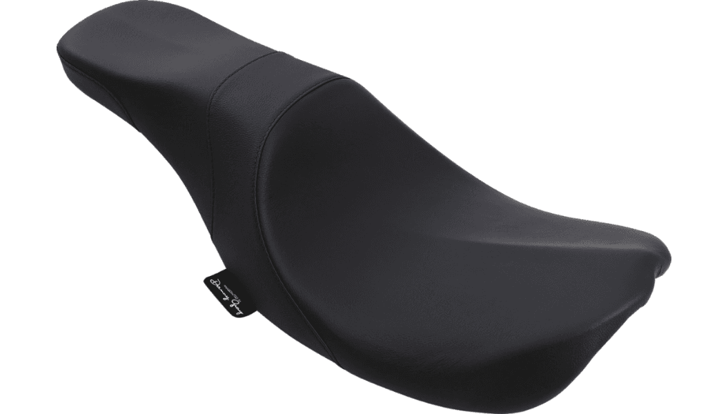 Danny Gray Weekday 2-Up Seat for '08-25 Harley Davidson Touring w/ Stretched Fuel Tank - Smooth Black (Not for '24-Up FLHX/FLTR Models)