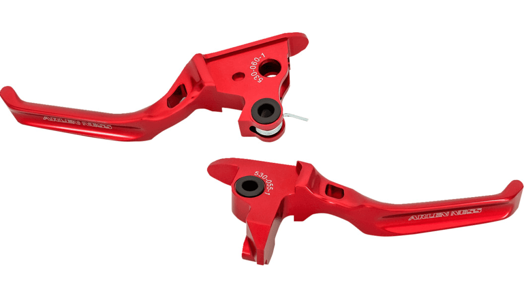 Arlen Ness Method Lever Set for '15-17 Harley Davison Softail Models - Red (Check Fitment)