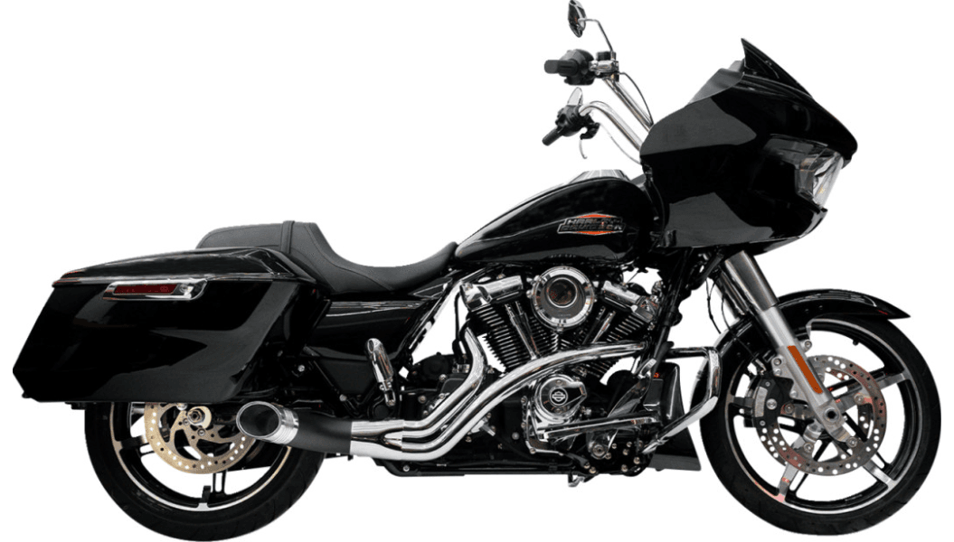 Trask 2-into-1 Up Yours Exhaust System for '17- Up Harley Davidson Touring