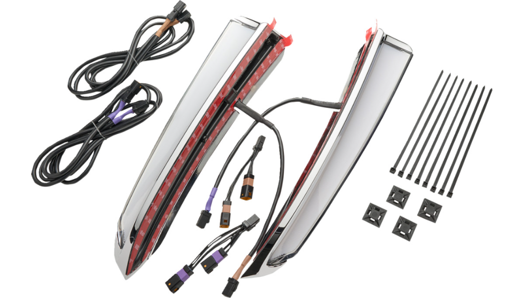 Ciro Winglet Fairing Lights for '23.5-Up Harley Davidson Road Glide Models (Select Finish)