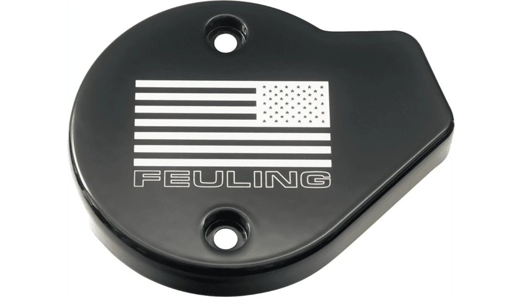 Feuling Cam Cover for '24-Up Harley Davidson Road Glide, Street Glide and '23-Up CVO FLTRXSE CVO Road Glide, FLHXSE CVO Street Glide Touring Models - Flag Reverse 