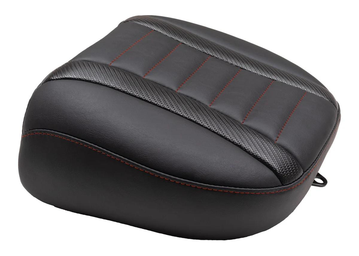 Mustang Deluxe Touring Passenger Seat for '24-Up Harley Davidson Road Glide, Street Glide and '23-Up CVO Road Glide (ST) and Street Glide Models (Select Stitching Color) 12" W
