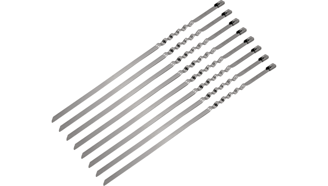 DEI Stainless Steel Lockjaw Locking Ties - 8 inch - 9-Pack