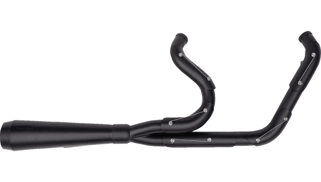 Trask 2-into-1 Assault Exhaust System for '07-16 Harley Davidson Touring Models (Full Black or Full Polished)