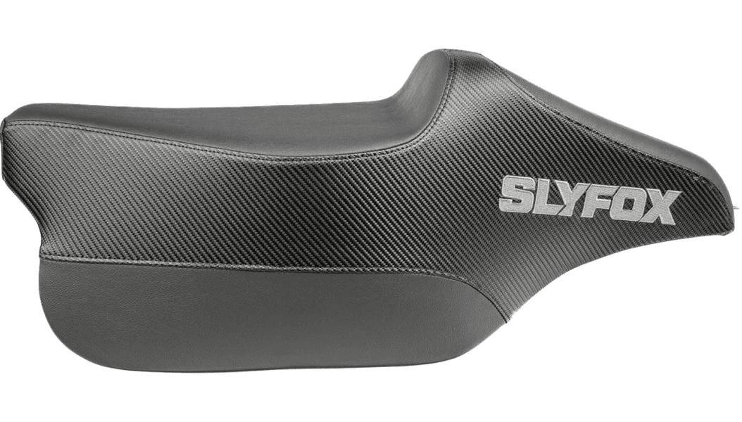 Slyfox Race Seat for '08-25* Harley Davidson Touring Models with Gray Logo - Tall Style
