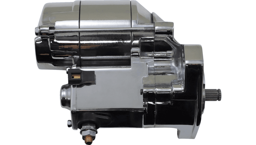 Terry Components Starter Motor for '90-93 Harley Davidson Big Twin - Chrome