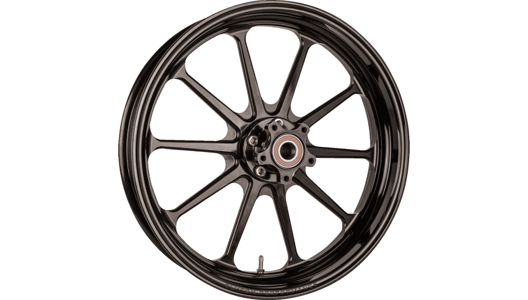 Slyfox 17x6 Track Pro Rear Wheel for '08-22 Harley Davidson Touring Models without ABS - Black Anodized