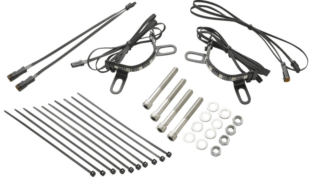 Ciro Shock & Awe EVOLVED™ Fork Mounted Illuminators for Harley Davidson 