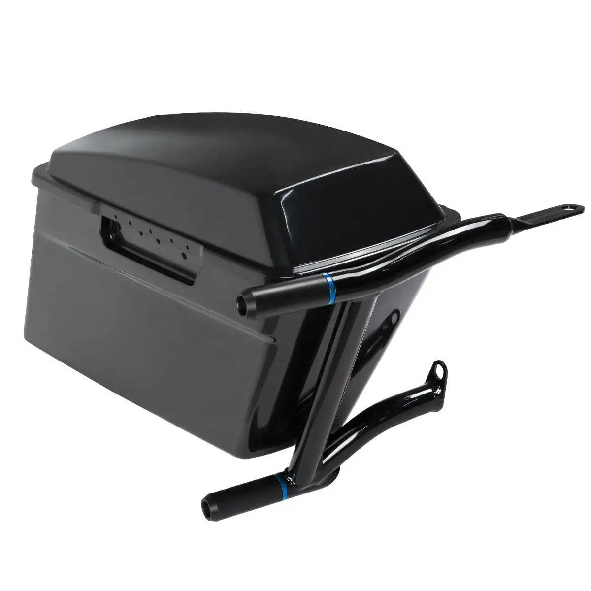 Hogworkz Double Barrel Performance Saddlebag Guards for '14-23 Harley Davidson Touring - Black