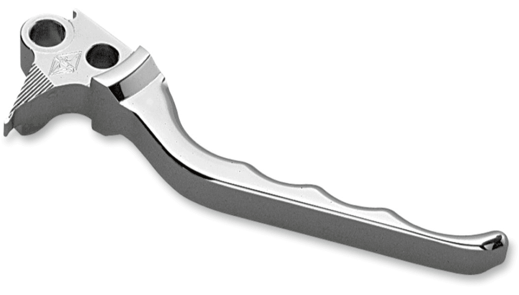 Joker Machine Grooved Billet Aluminum Brake Lever for '96-17 Harley Davidson Models - Chrome