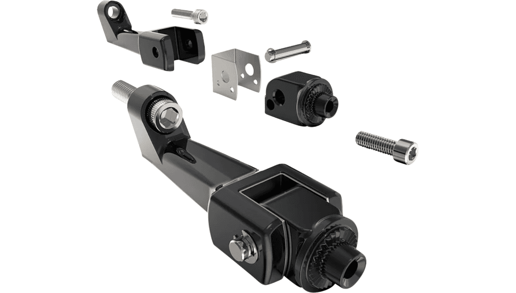 Ciro Passenger Floorboard Mounting Brackets for Harley Davidson Touring Models (Select Finish)