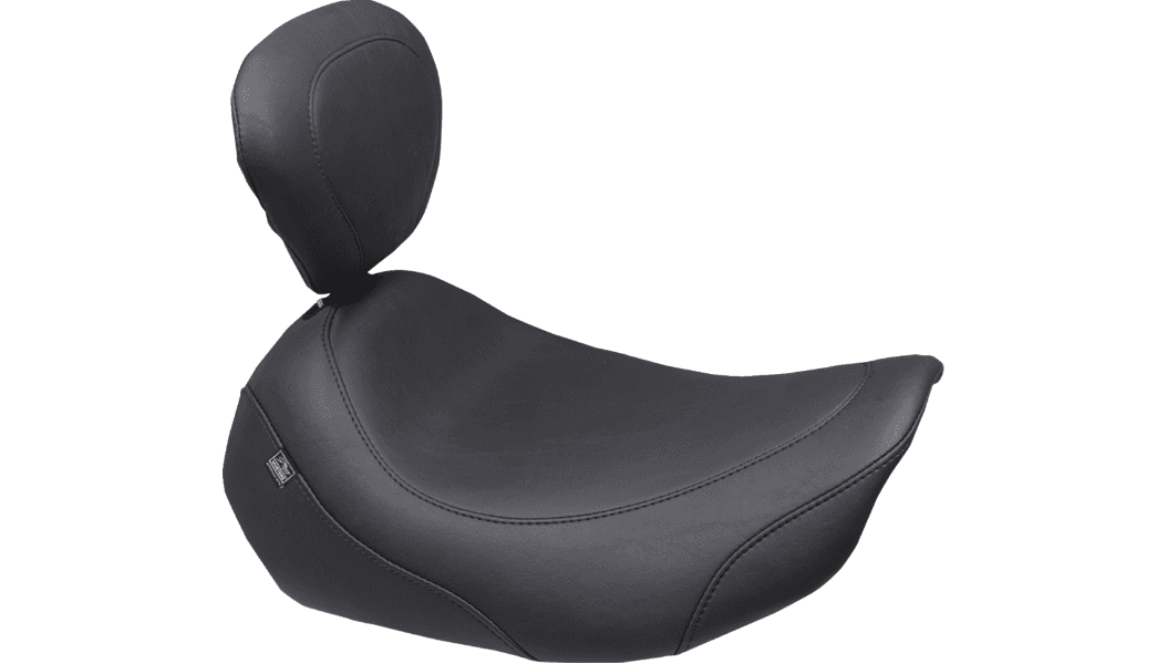 Mustang Wide Tripper Solo Seat with Driver Backrest for Harley Davidson '24-26 Road Glide, Street Glide and '23-26 CVO Road Glide (ST)/Street Glide Models