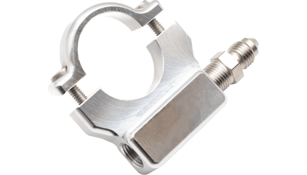 Feuling Oil Pressure Gauge Mount 1" - Raw Finish