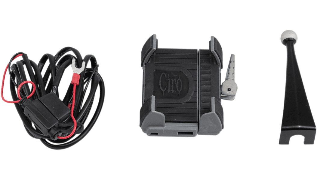 Ciro Smartphone/GPS Holder with Charger for '97-'13 FLHT Models