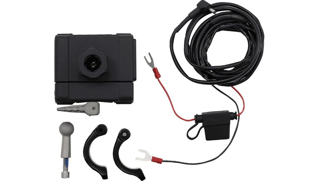 Ciro Smartphone/GPS Holder with Charger for Handlebars 7/8" to 1 1/4" (Select Finish)