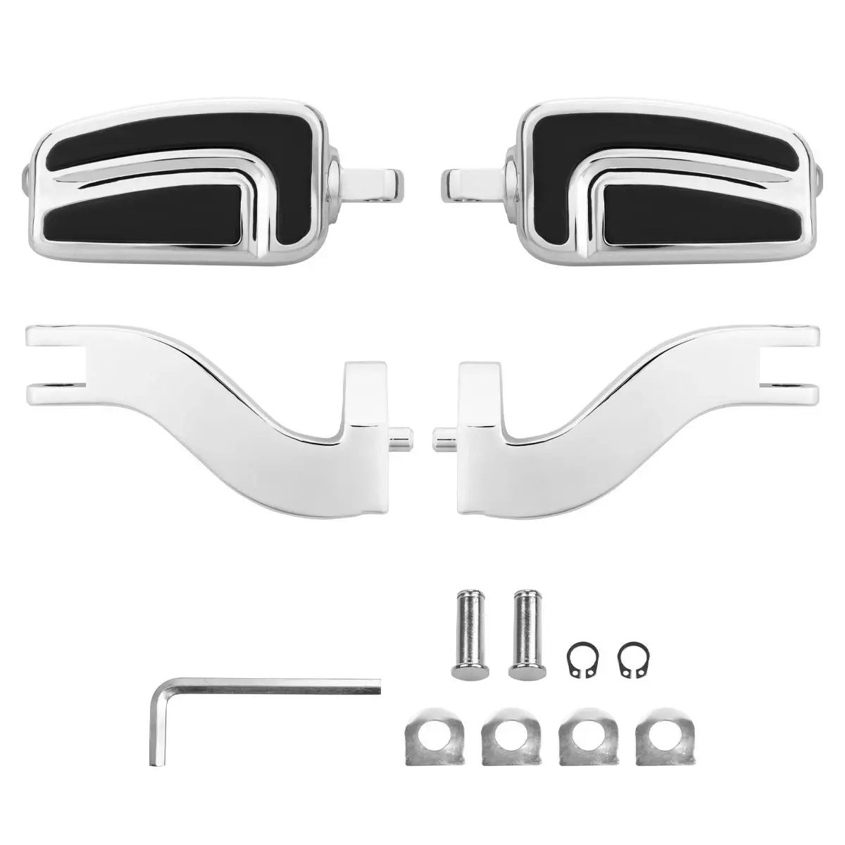 Hogworkz Method Male Mount Passenger Footpegs for '93-26 Harley Davidson Touring 