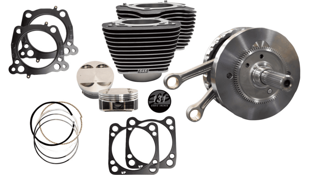 S&S Cycle 131" Hot Set Up Engine Performance Kit 4-5/8" Stroke for '18-25 Harley Davidson Softail Models - Black Granite w/Highlight