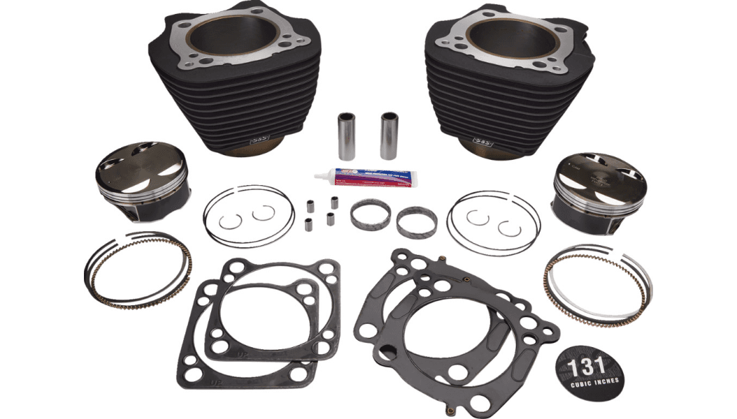 S&S Cycle 131" Hot Set Up Engine Performance Kit 4-5/8" Stroke for '18-25 Harley Davidson Softail Models - Wrinkle Black
