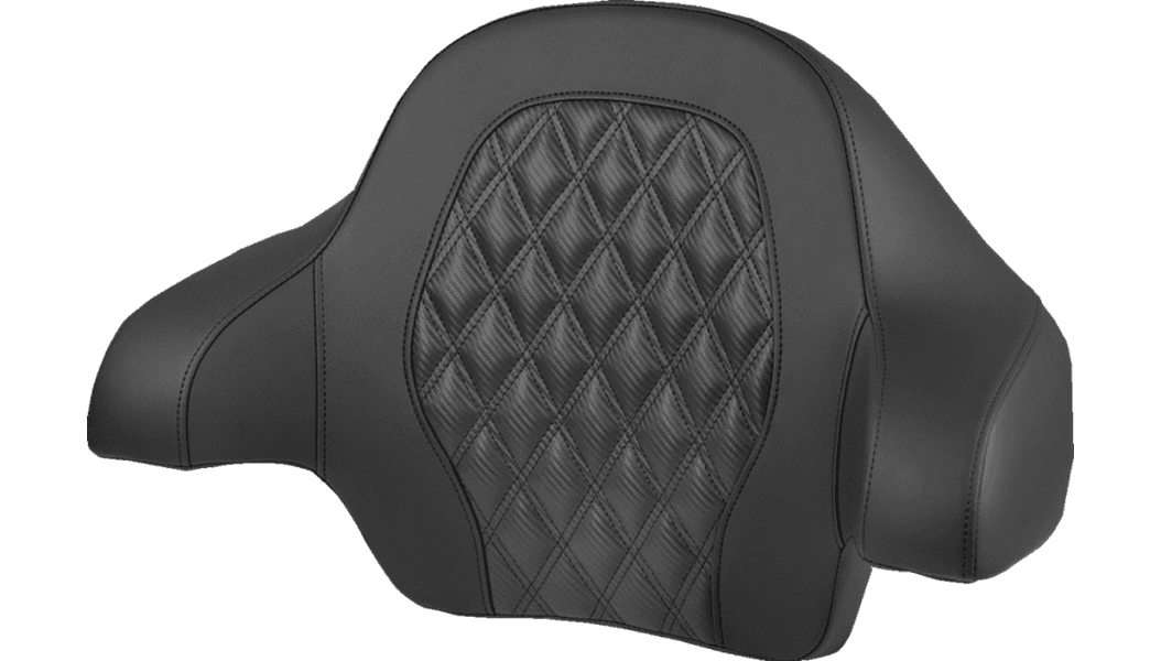 Saddlemen Tour Pak Backrest Pad for '14-25 Harley Davidson Touring Models with King Tour Pak - Lattice Stitch (Select Stitching Color)