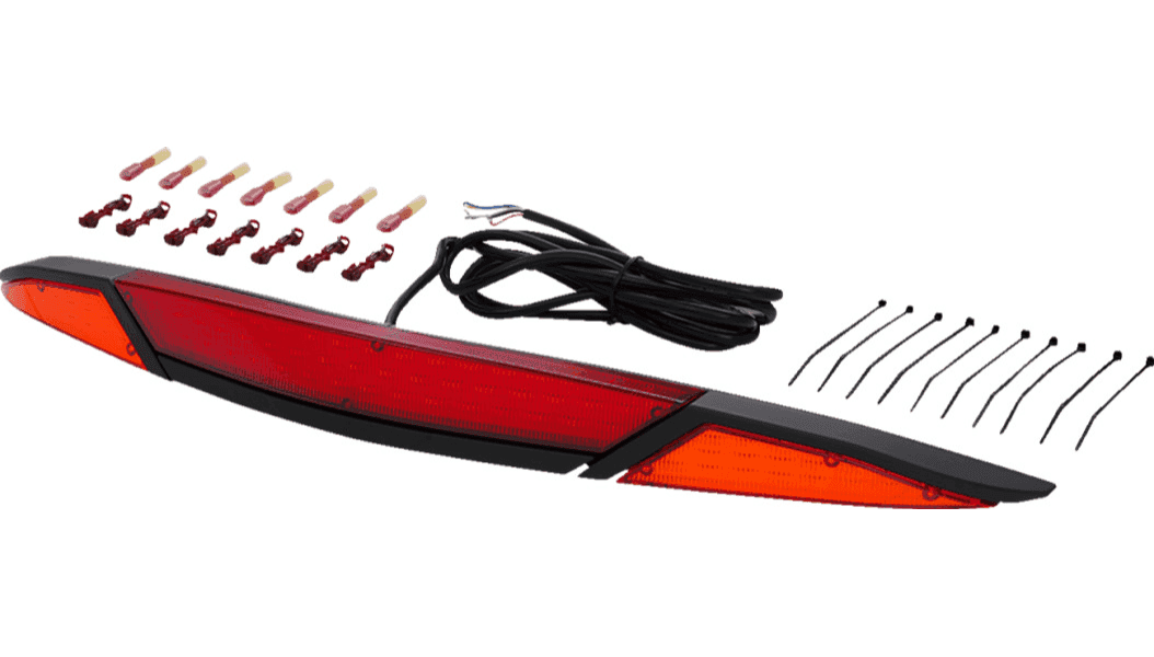 Show Chrome GT Marvel Trunk Light for '21-23 Honda Gold Wing GL1800 - Red Lens - Black